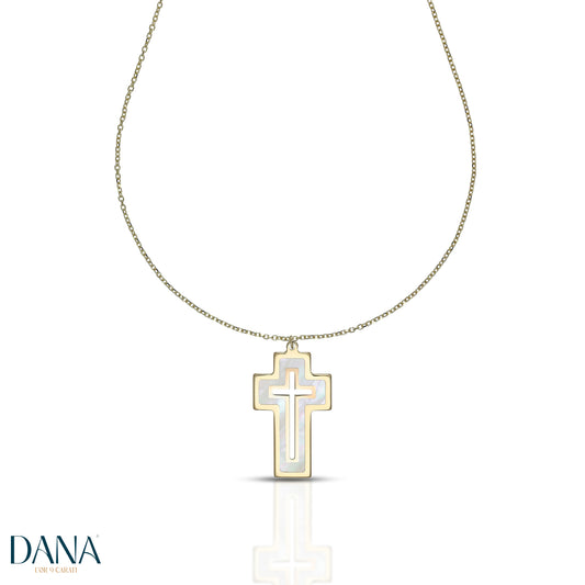 Collier croix en or 9 carats DANA L'OR 9 CARATI