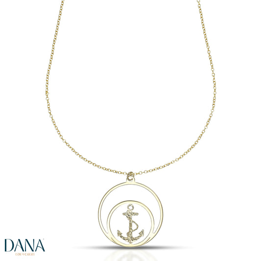 Collier ancre en or 9 carats DANA L'OR 9 CARATI