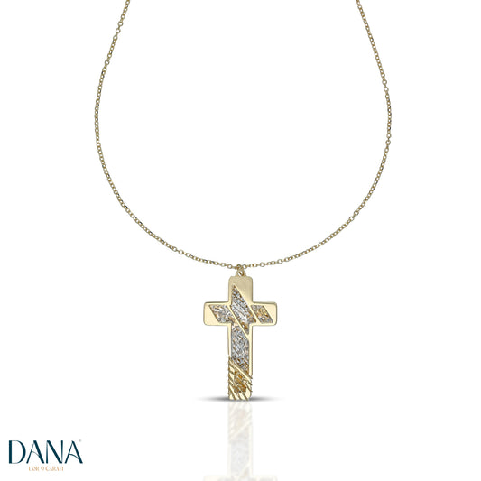 Collier croix en or 9 carats DANA L'OR 9 CARATI