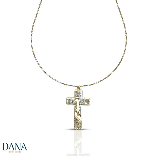 Collier croix en or 9 carats DANA L'OR 9 CARATI