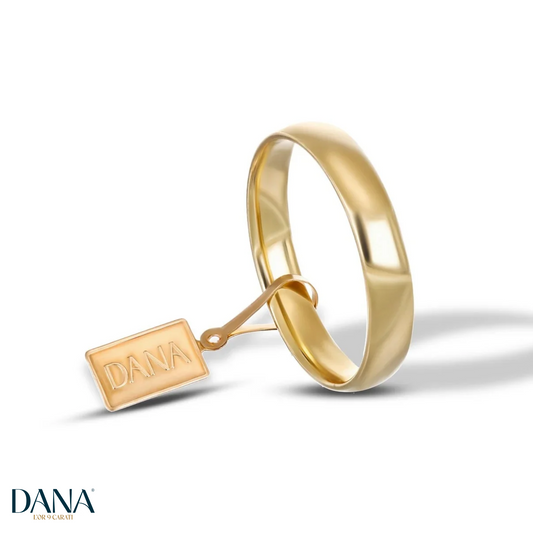 Fede Comoda 4 mm - DANA L'OR 9 CARATI