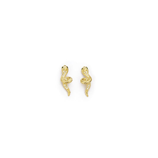 BARBIERI 925 Silver Snake Earrings