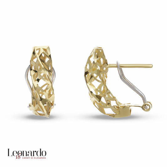 Orecchini lobo oro 18 carati