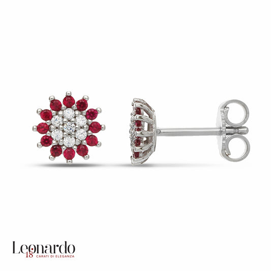 Orecchini oro bianco 18 carati