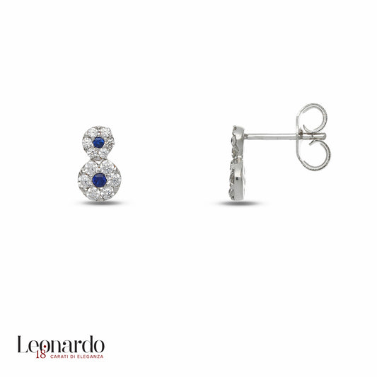 Orecchini oro bianco 18 carati