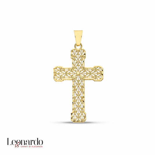 Croce oro 18 carati donna