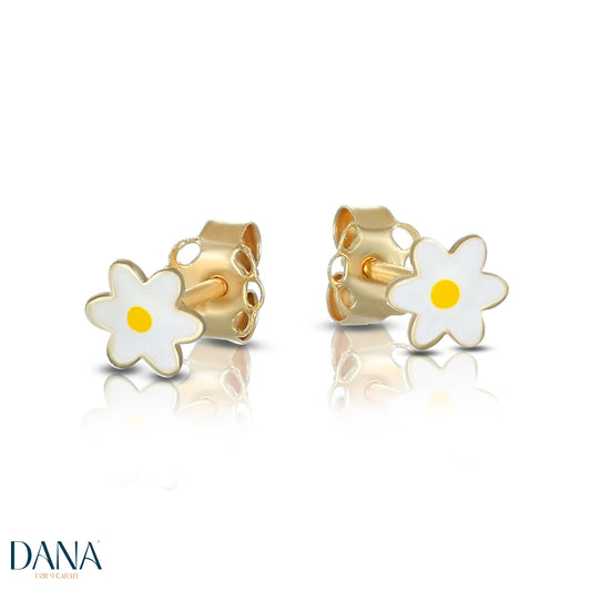 DANA L'OR 9 CARATI 9K Gold Baby Stud Earrings