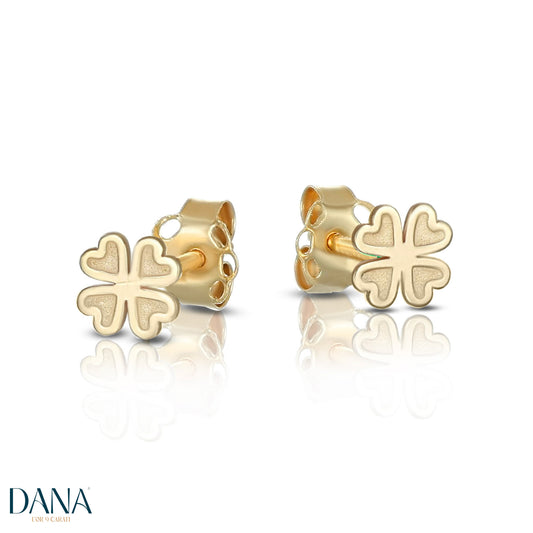 DANA L'OR 9 CARATI 9K Gold Baby Stud Earrings