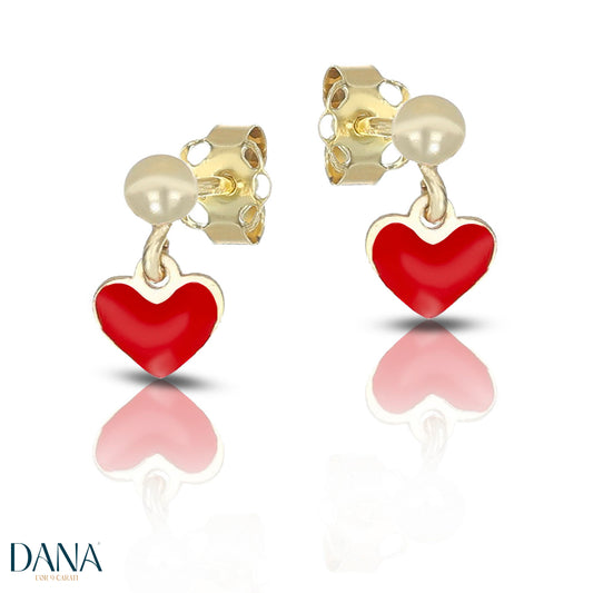 DANA L'OR 9 CARATI 9K Gold Baby Drop Earrings