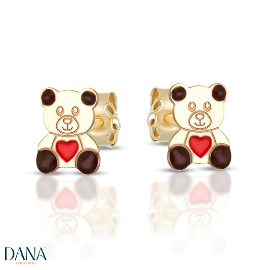 Boucles d'oreilles Harmonia Collection pour femmes - Modèle clou d'oreilles pendantes en or Dana 9 carats