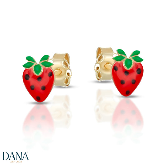 Boucles d'oreilles Harmonia Collection pour femmes - Modèle clou d'oreilles pendantes en or Dana 9 carats