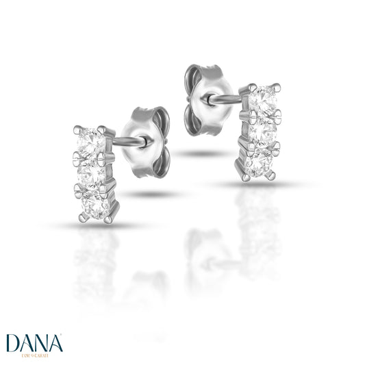 Boucles d'oreilles femme Harmonia Collection - Modèle Trilogy DANA L'OR 9 CARATS