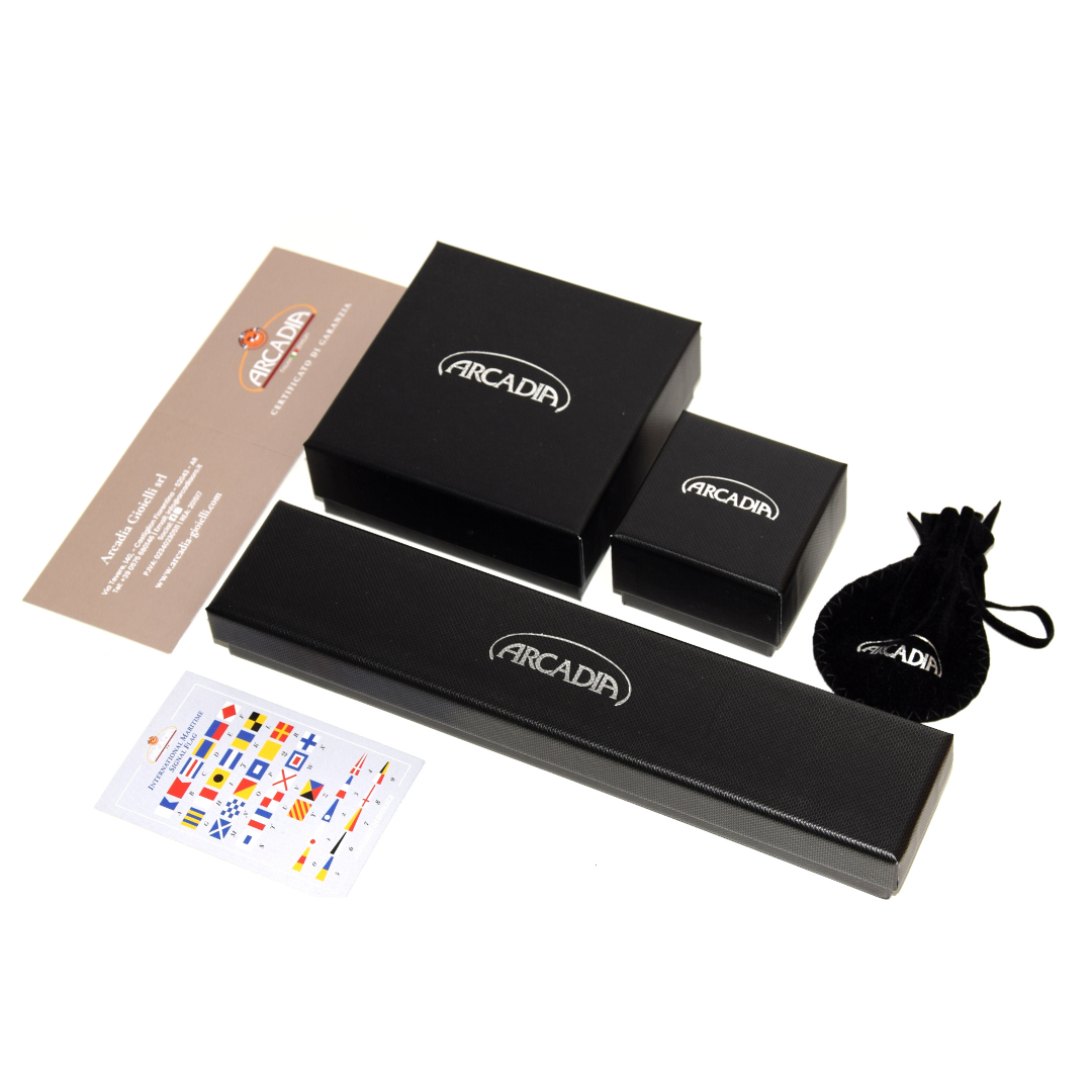 Bracciale bandiere SMALL silver Arcadia