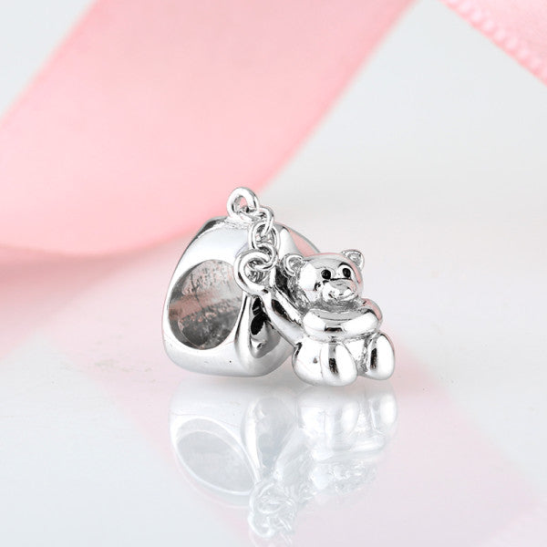 CHARM ORSETTO CON CUORE A PALLONCINO LES FOLIES