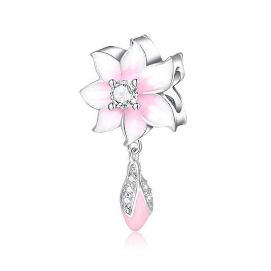 LES FOLIES PINK CHERRY BLOSSOM CHARM
