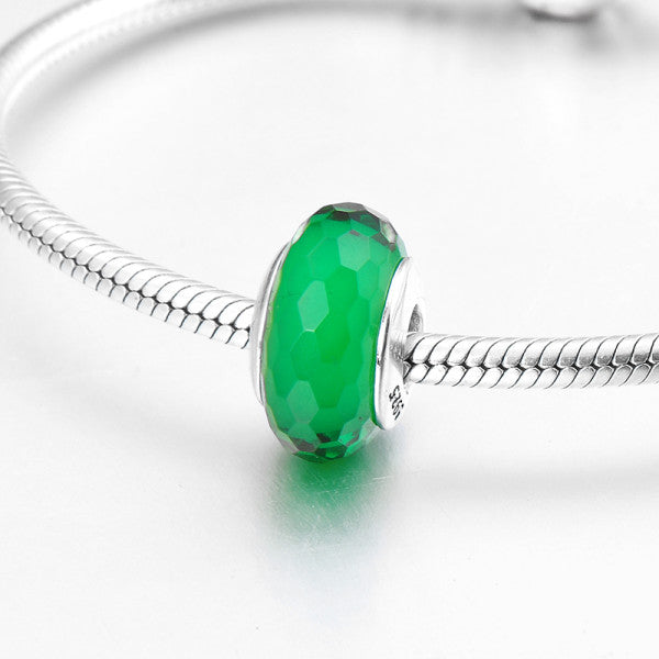 CHARM VETRO DI MURANO VERDE LES FOLIES