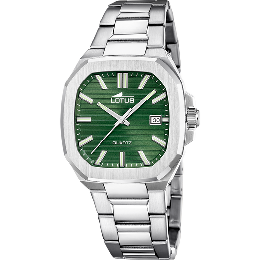 Orologio Lotus 19047/3 verde cinghia acciaio inossidabile, uomo