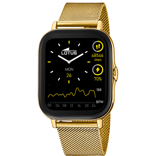 MONTRE CONNECTÉE UNISEXE LOTUS GOLD