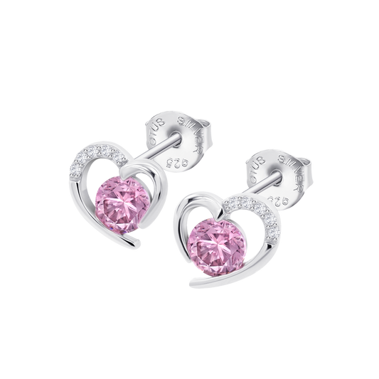 Lotus Silver Heart Earrings LP3106-4/2 Silver, Women