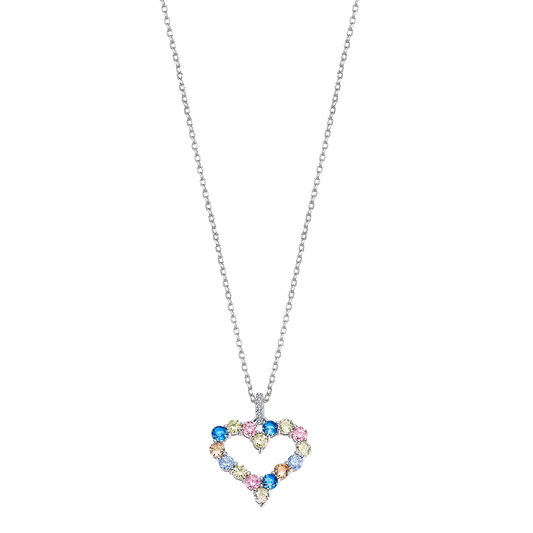 LOTUS SILVER IT GIRL HEART NECKLACE LP3536-1/1 SILVER, WOMEN