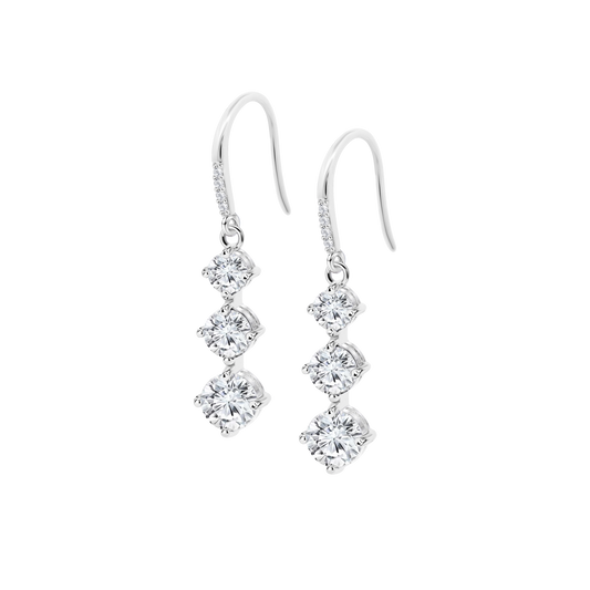 LOTUS SILVER EARRINGS LP3785-4/1 SILVER, WOMEN