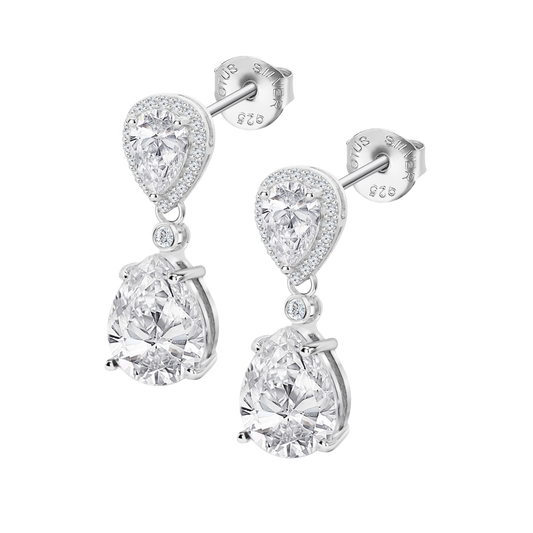 LOTUS SILVER EARRINGS LP3788-4/1 SILVER, WOMEN