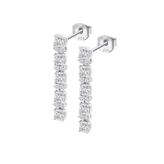 LOTUS SILVER EARRINGS LP3839-4/1 SILVER, WOMEN