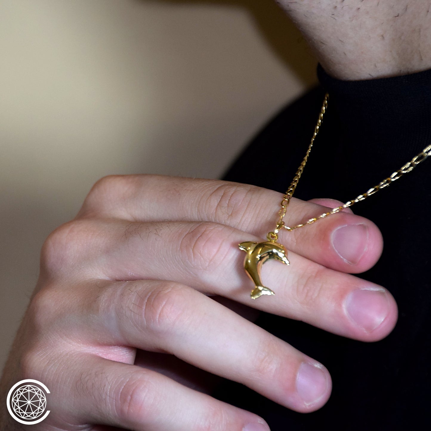 Ciondolo Delfino oro 18k