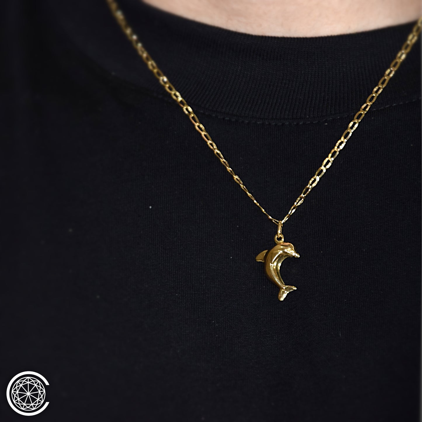 Ciondolo Delfino oro 18k