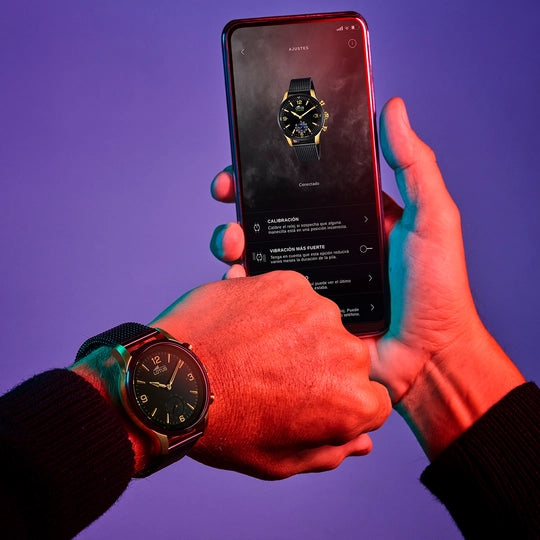 OROLOGIO LOTUS IBRIDO NERO E ORO UOMO