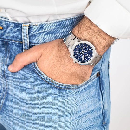OROLOGIO LOTUS CON CRONOGARFO AZZURRO UOMO