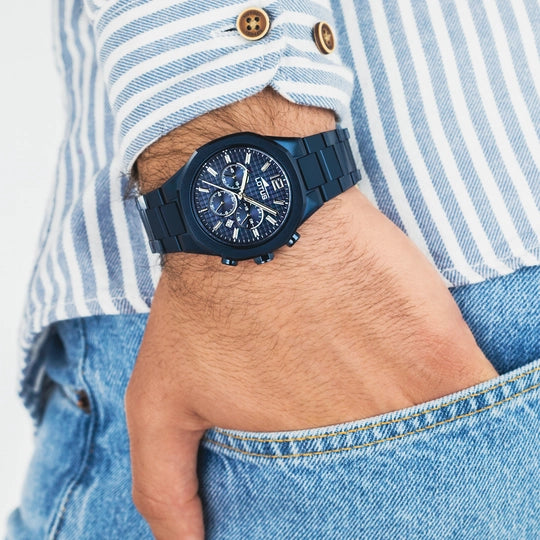 OROLOGIO LOTUS CON CRONOGRAFO BLU UOMO