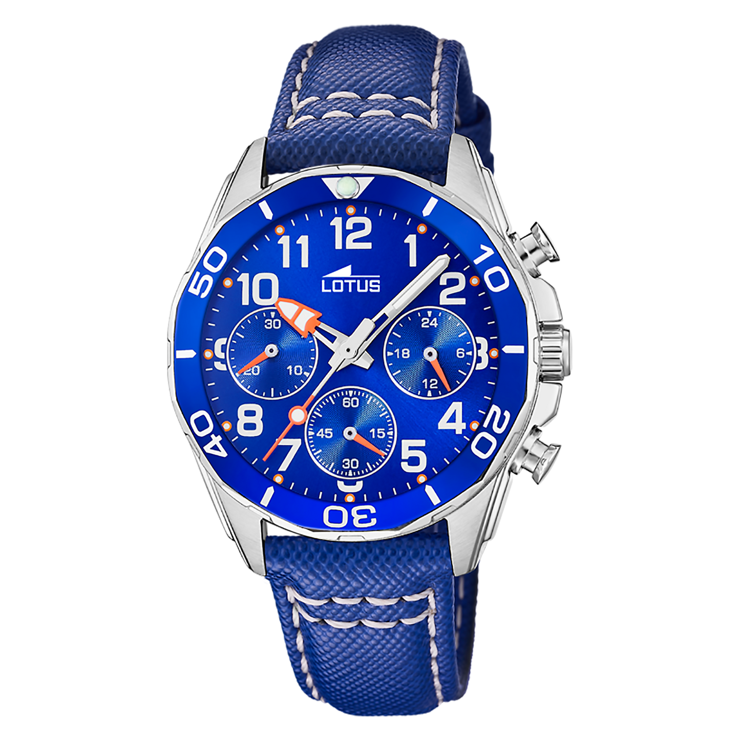 OROLOGIO LOTUS CRONO BLU CINTURINO IN PELLE JUNIOR