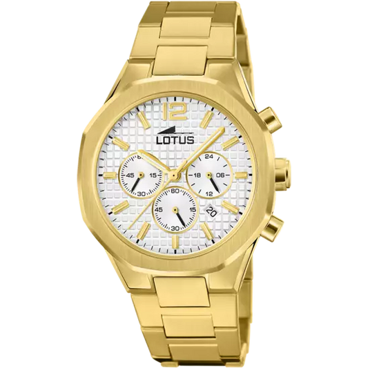 LOTUS MEN'S GOLD CHRONOGRAPH WATCH