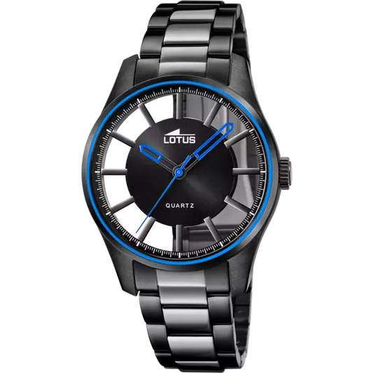 LOTUS BLACK MEN'S WATCH
