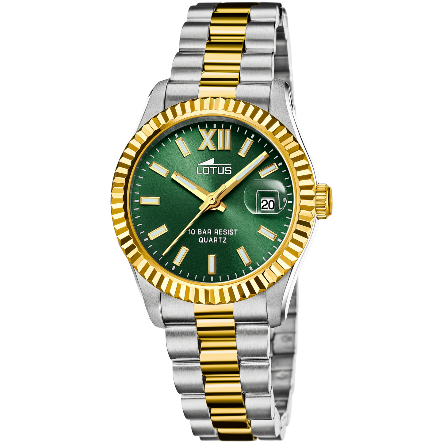 OROLOGIO LOTUS FREEDOM BICOLORE VERDE DONNA