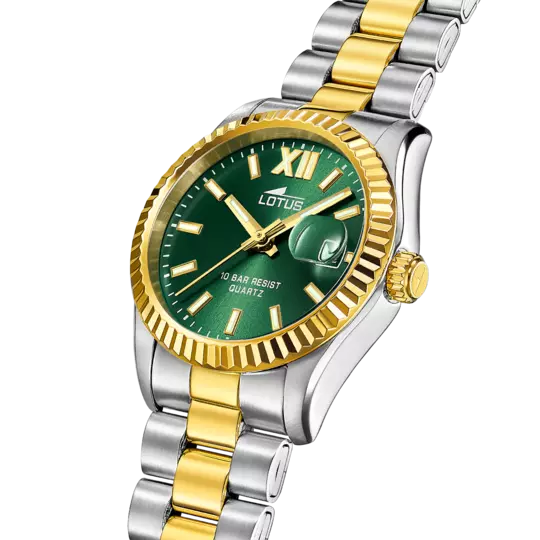 OROLOGIO LOTUS FREEDOM BICOLORE VERDE DONNA