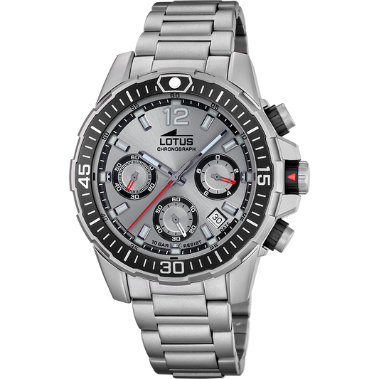 MONTRE LOTUS CHRONO GRISE POUR HOMME