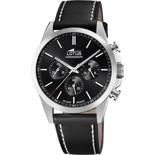 LOTUS CHRONO BLACK MEN'S WATCH