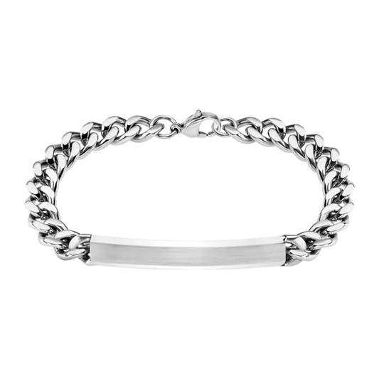 Bracelet homme style Lotus en acier noir, homme