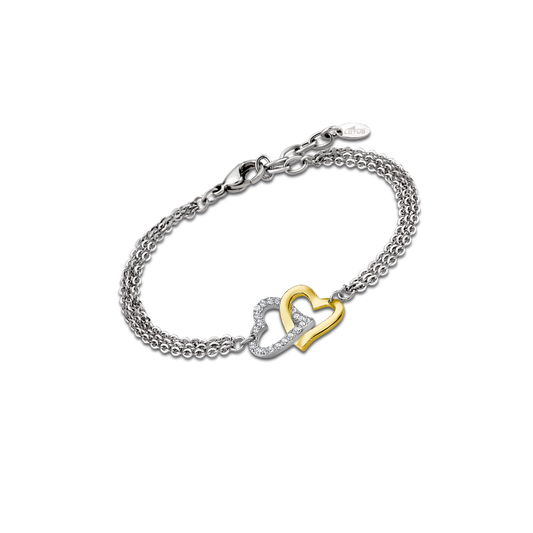 LOTUS STYLE HEART BRACELET LS2117-2/1 316L STAINLESS STEEL, WOMEN