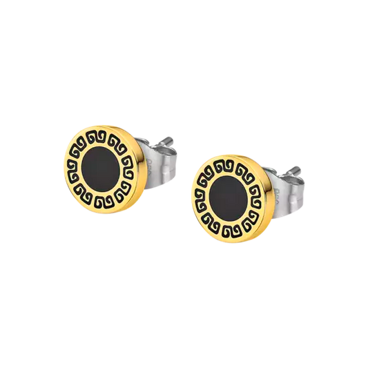 Lotus Style LS2164-4/2 316L Stainless Steel Earrings, Men