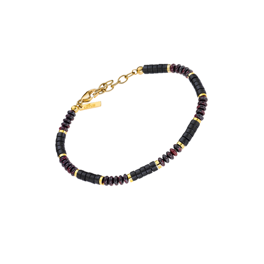 Bracelet style lotus LS2373-2/2 en acier inoxydable 316L, pour homme