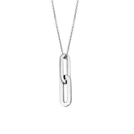 Collier géométrique style lotus LS2425-1/1 en acier inoxydable 316L, pour femme