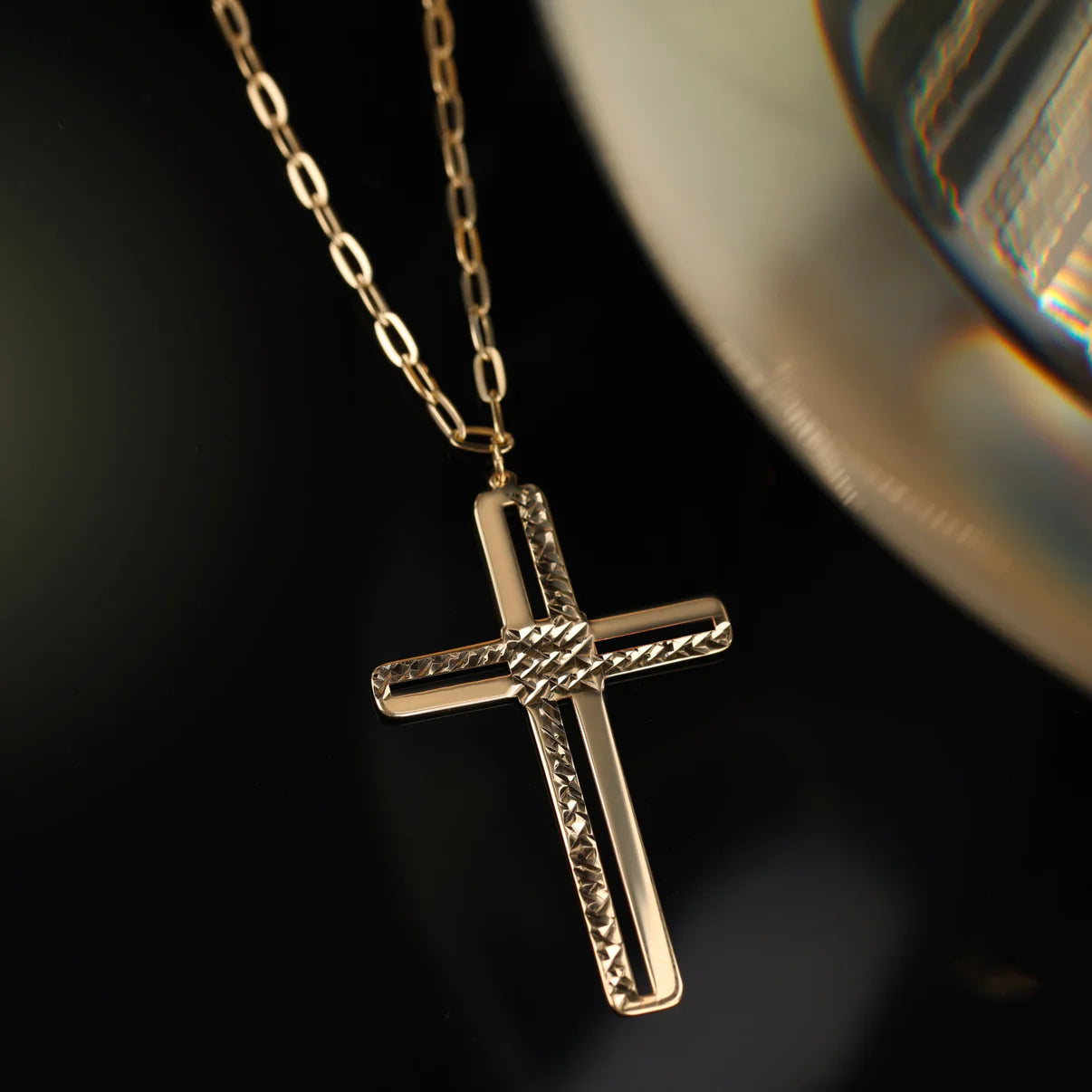 Collana croce collezione Corpus Lux oro 9 carati DANA L'OR 9 CARATI