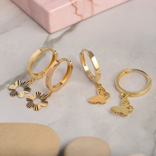 Women's Earrings from the Charlotte Collection DANA L'OR 9 CARATS
