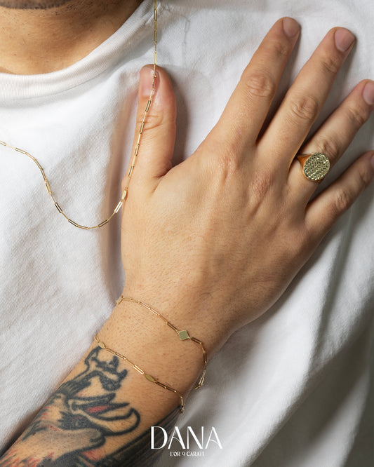 DANA L'OR 9 CARATI 9K gold chain bracelet