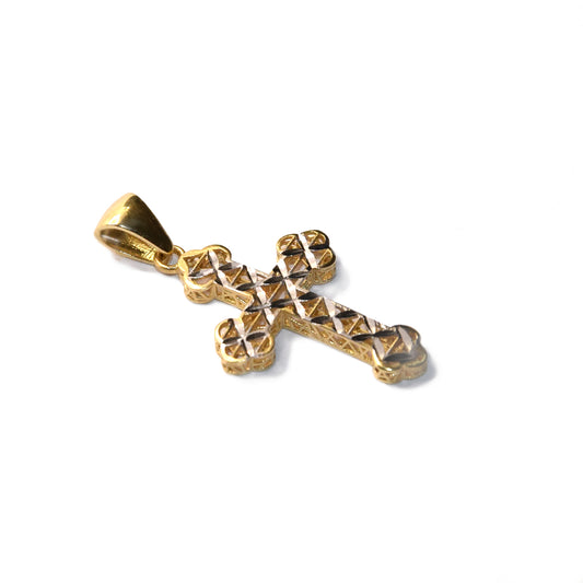 18K gold cross for women
