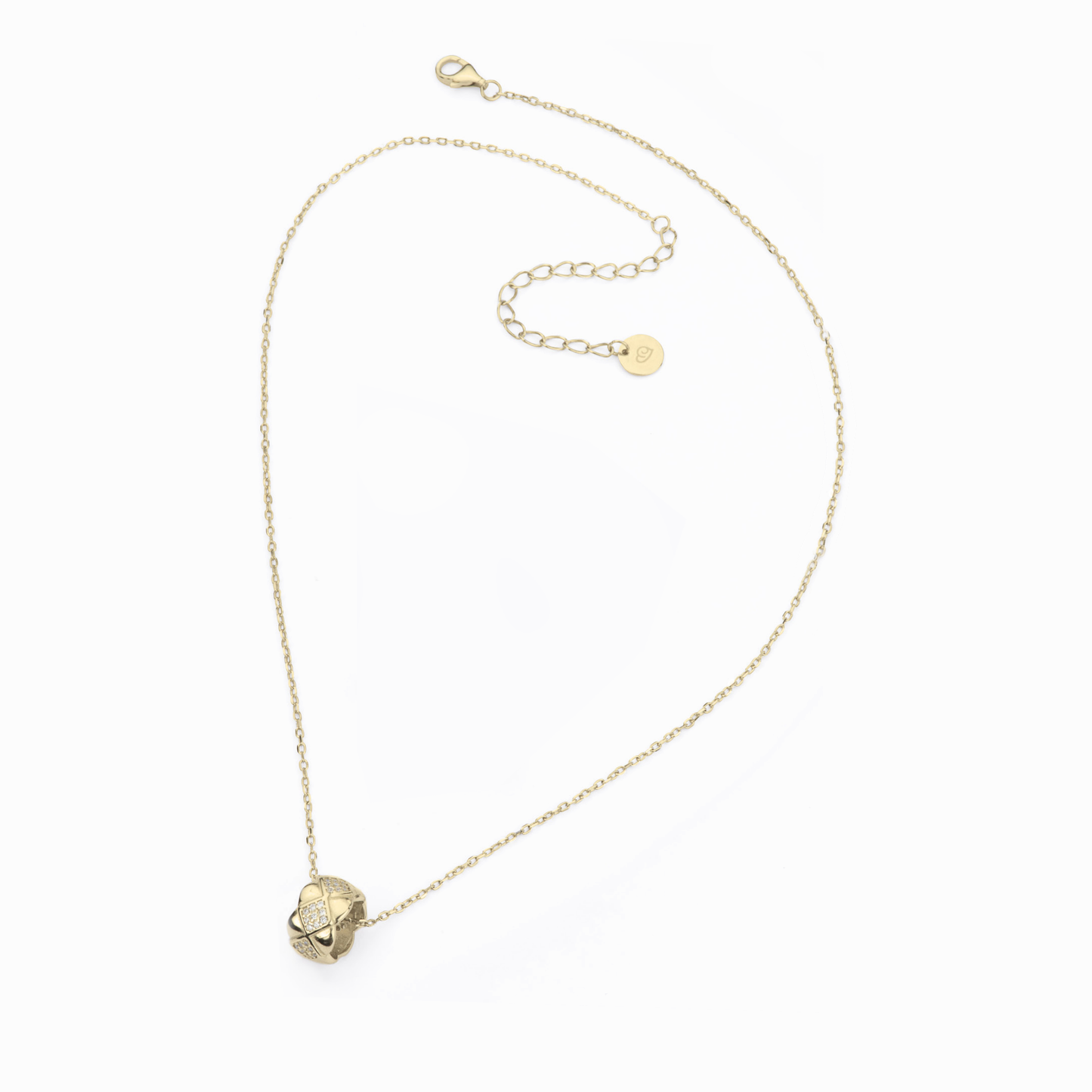 Collana rombi gold argento 925 BARBIERI