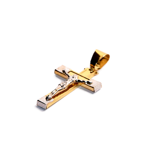 18K Gold Two-Tone Cross